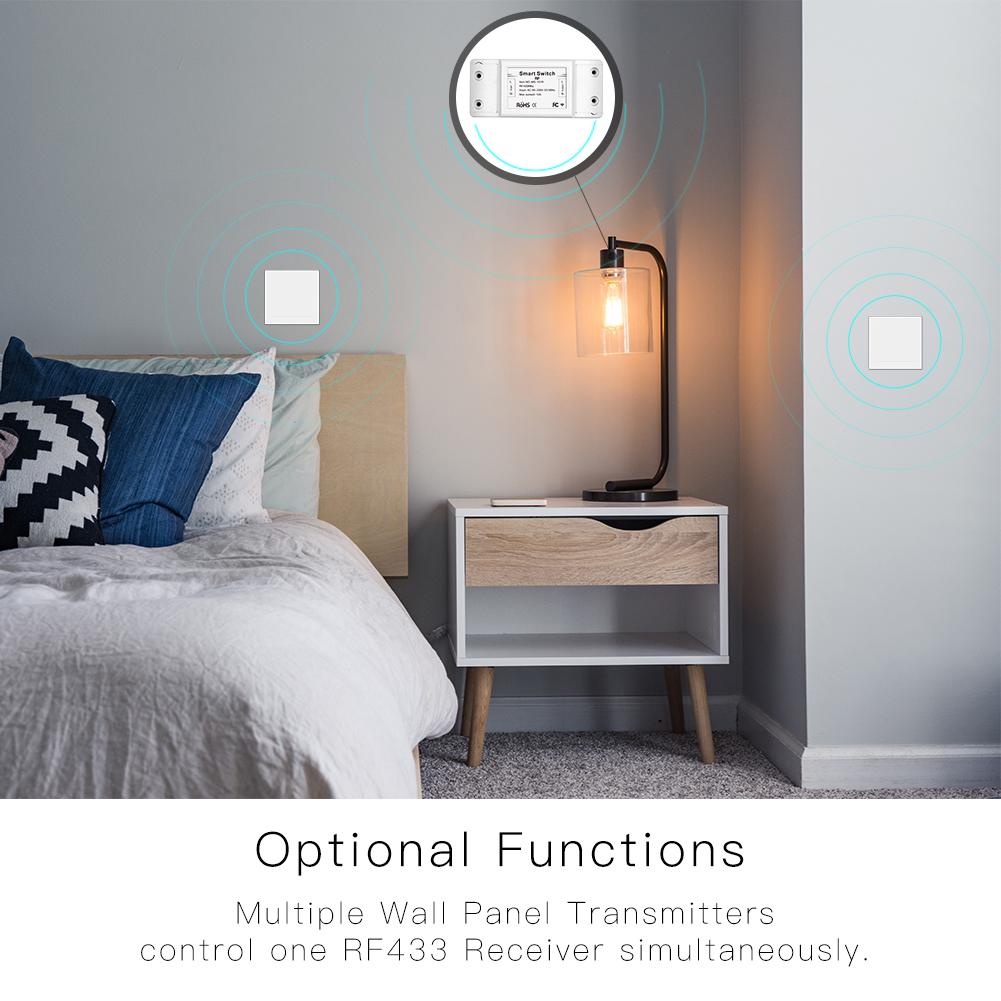 

GERMA 433 МГц беспроводной смарт-переключатель RF пульт дистанционного управления приемник кнопочный контроллер 86 ​​настенная панель переключатель передатчика для