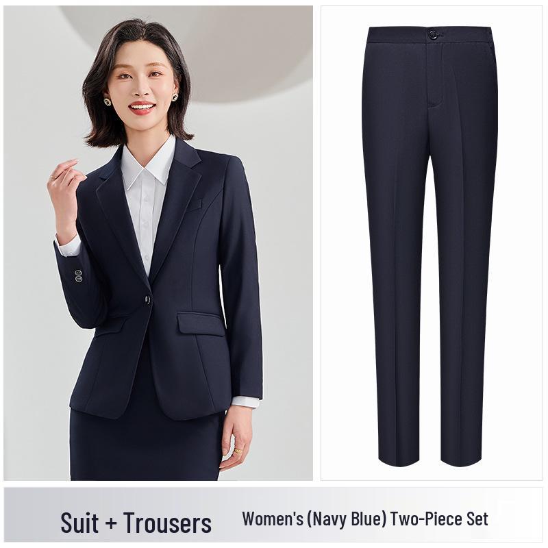 Professional Suit Sets: Women's Jackets & Men's Formal Interview Wear for Hotel Managers and Business Companies