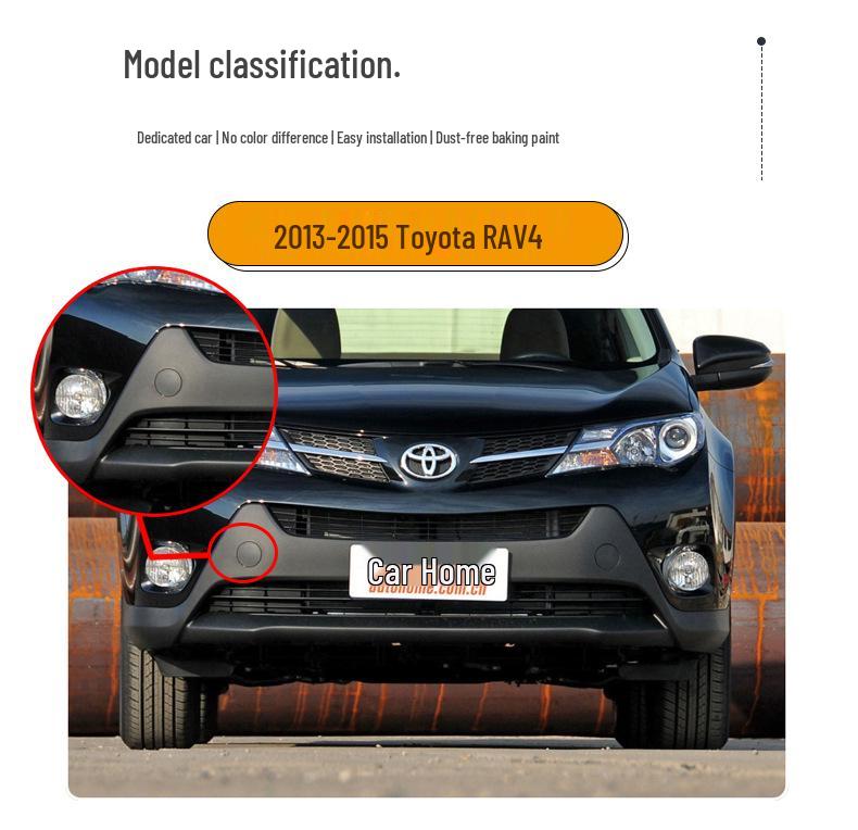 Adatto per Toyota RAV4 2013-2019: Copertura Piastra Gancio Traino Paraurti Anteriore