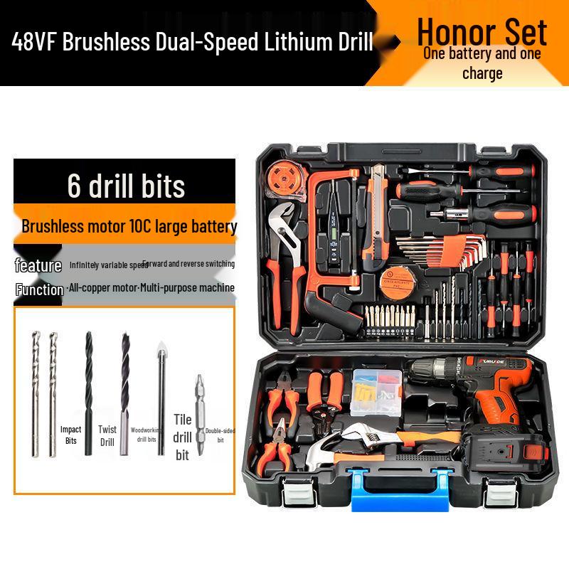 Fureide Electric Drill Set: Multi-Function Hand Toolkit for Woodworking & Repairs