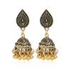 And Gold Silver Tone Alloy Jhumka Earrings With Vintage Style For Women