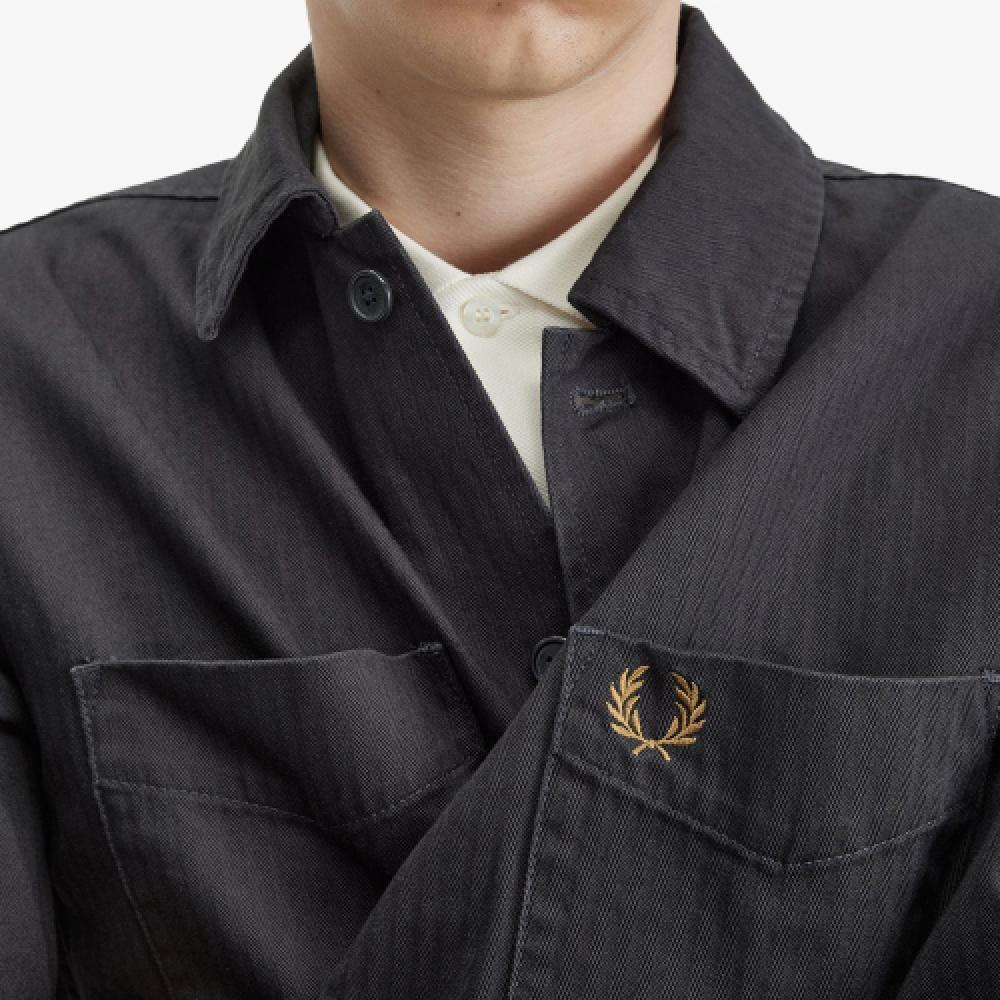 Fred Perry [sharp] Herringbone Overshirt  297  Afpm2417754 297