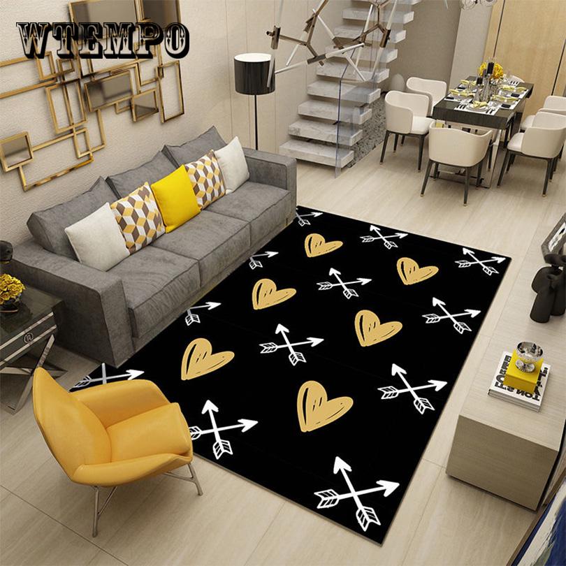 

Скандинавський простий стиль Великі килими Вітальня Спальня Геометричні принтовані килимки Домашній декор 100cm*160cm