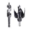 Ball Hole Saw Set 4 Prong Woodworking Drill Bit Reamer Auger Bits for Wood Plastic Plasterboard