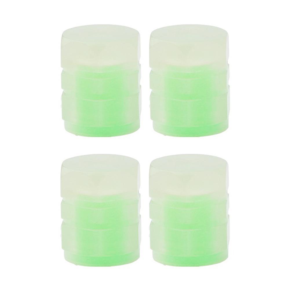 Luminous Stem Cover Tire Valves Caps Universal Valves Nozzles (4pcs Green) الشراء بأسعار منخفضة