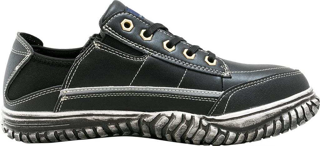 Edwin Kickback Sicherheitsschuhe mit Stahlkappe esm104 Größe Kappe, Schwarz, 26.5cm