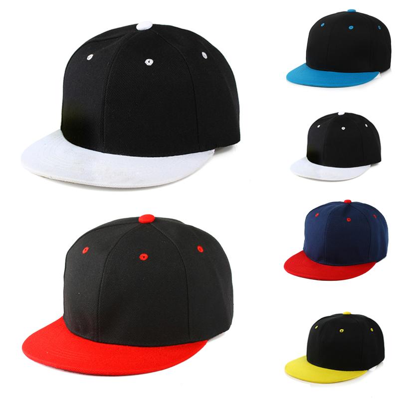 Snapback Classic Hat Hip Hop Flat Brim Baseball Cap Stitching Trucker Adjustable