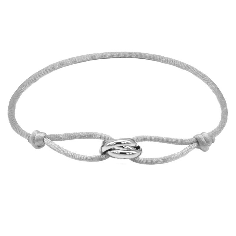 Bracelet 3 Stainless Steel Metal Buckle Bracelet Adjustable Rope Classic Bracelet for Men Friendship Jewelry Gift for Women