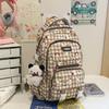 Schoolbag high-value backpack college student cute cartoon printed schoolbag junior high school student sweet large-capacity versatile backpack