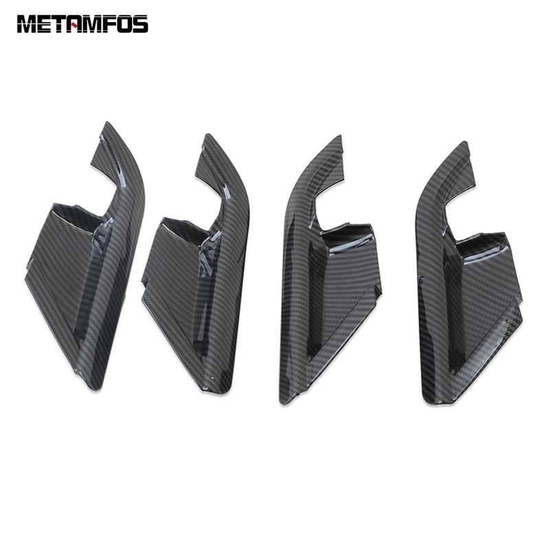 For Toyota Camry 2018-   Carbon Fiber Interior Door Handle Bowl Cover Trim Sticker Bezel Accessories Car Styling