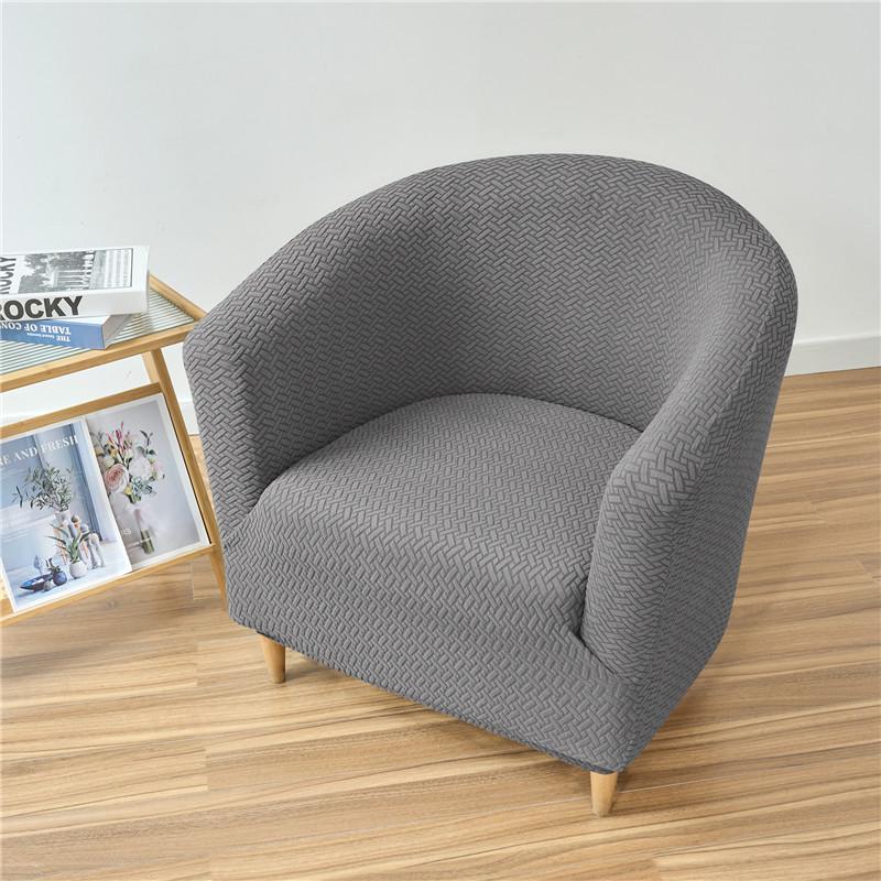 

1PC Jacquard Club Sofa Cover Elastic Single Spandex Armchair Cover All-inclusive Relax Stretch Tub Chair Covers Bar Home Hotel 1pc