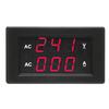 LED Digital Display AC 100.300V Voltmeter 0-100A   Meter(Red Red)