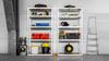 Rebel 2-in-1 metal storage rack, 5 shelves, garage, 180x90x40cm, 750kg
