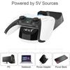 Controller Charging Charger Dock Station Wireless Controller, Dual Controller Charging Station Fit for Sony PS5 Controller with Type-C Charging Cable