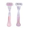 1 Handle With 4 Blades Women Safety Razor Blades Face/Leg/Armpit/Bikini Beauty Hair Removal Shaving Compatible Hair Shaver