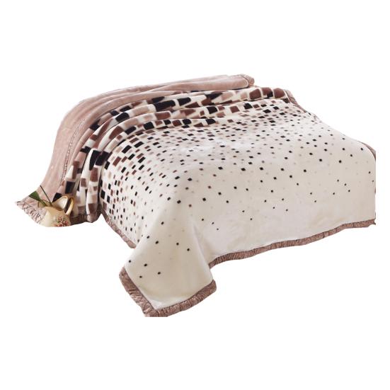 Flanelldecke, verdickter Blumendruck, doppellagig, wärmespeichernd, pflegeleicht, maschinenwaschbar, maximaler Komfort, wendbare, extragroße Decke