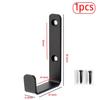 1/3/5pcs Black Metal Wall Coat Hook Mounted Clothes Hanger Towel Rack Outdoor Hanging Hooks for Backpack Keys Screw Install