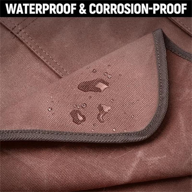 Waxed Canvas Apron: European & American Style for Gardening, Woodworking, and Kitchen