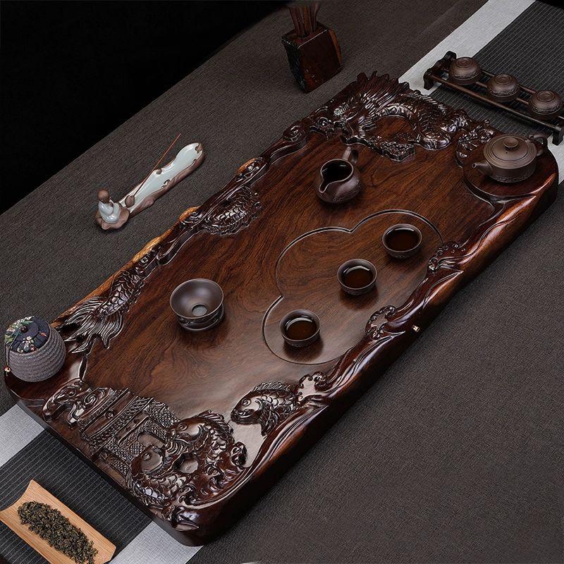 Solid Ebony Wood Tea Tray