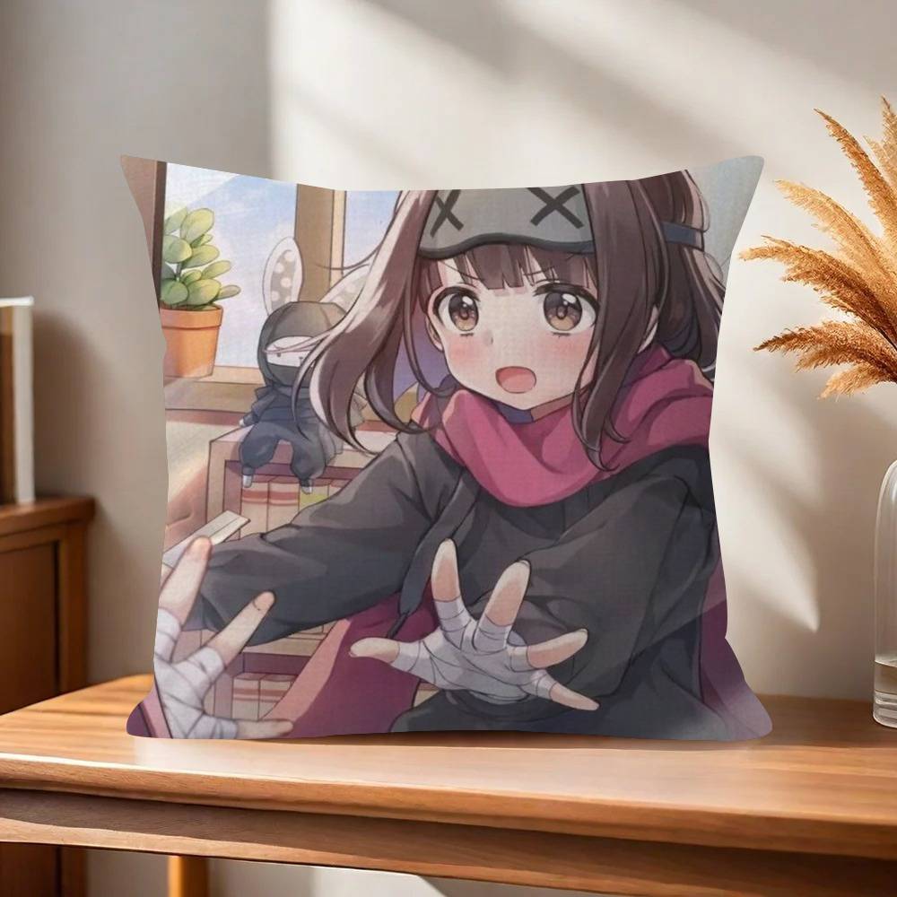 Anime Menhera Cute Chan  Pillow Cushion Cover Pillowcase Living Room Sofa Home Decor Customized