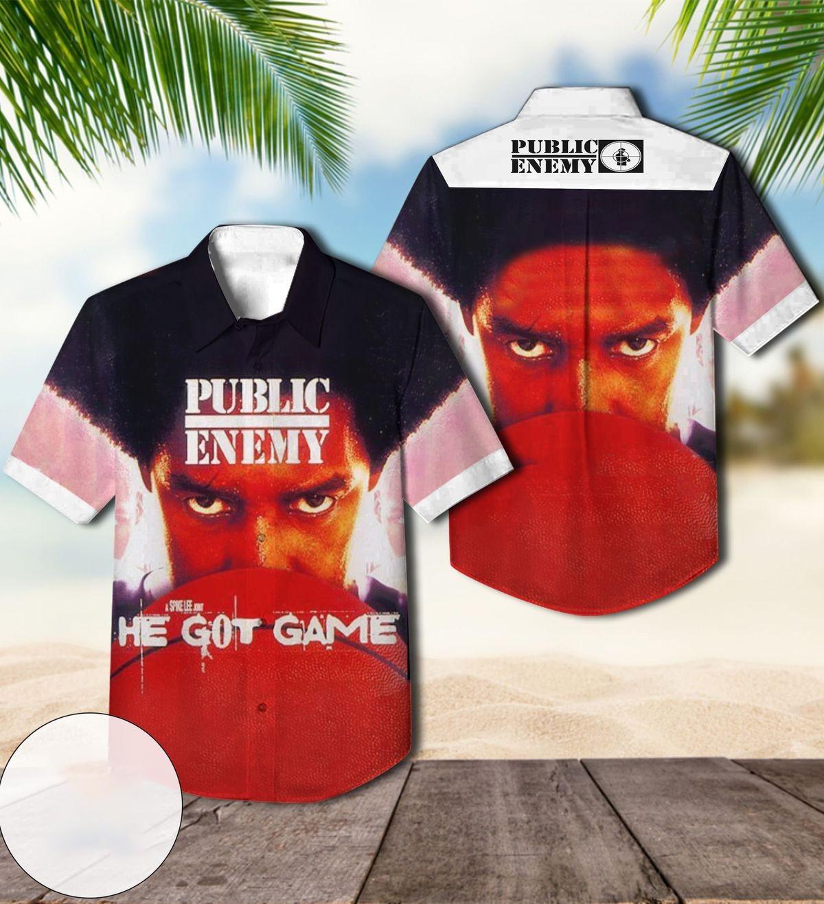 Public Enemy He Got Game Album Cover Hawaiian Shirt NI544 Unisex T-Shirt XXXL