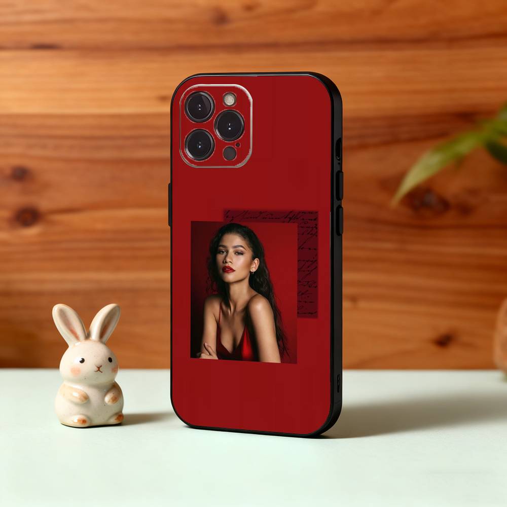 Mobile Z-Zendaya C-Coleman Phone Case For iPhone17,16,15,14,13,12Plus,Pro Max,XS,5G Soft Silicone Black Cover