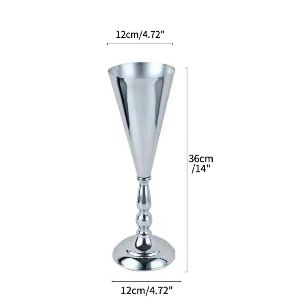 New Iron Flower Vase European Golden Metal Vases Exquisite Candle Holder Home