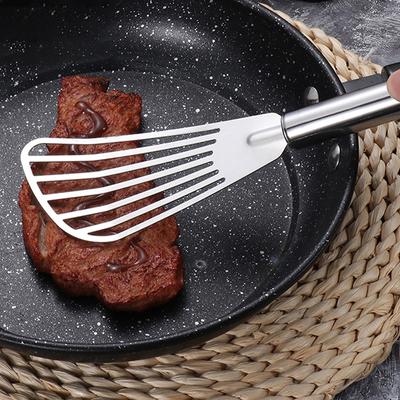 1Pc Stainless Steel Fish Spatula Metal Blade Fish Tuner Utensils For Kitchen Cooking Tool