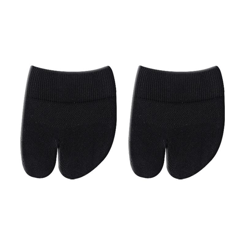 

Female Summer Front Soles Point Cotton Half Drag Invisible Half Palm Foot Guard Two Finger Socks 1 pair