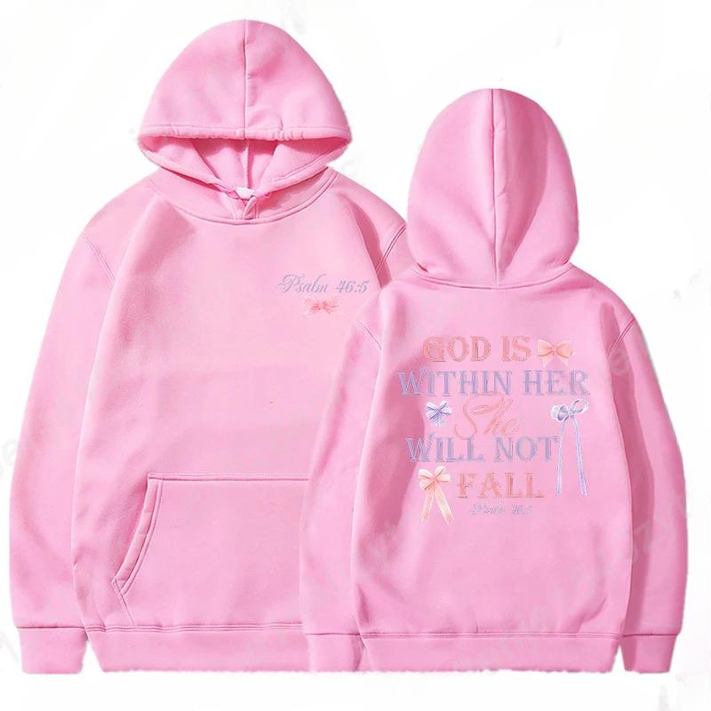 Women's Hoodies with Butterfly and Letter Print Winter Autumn Woman Long Sleeves Hoodies Casual Pulllovers
