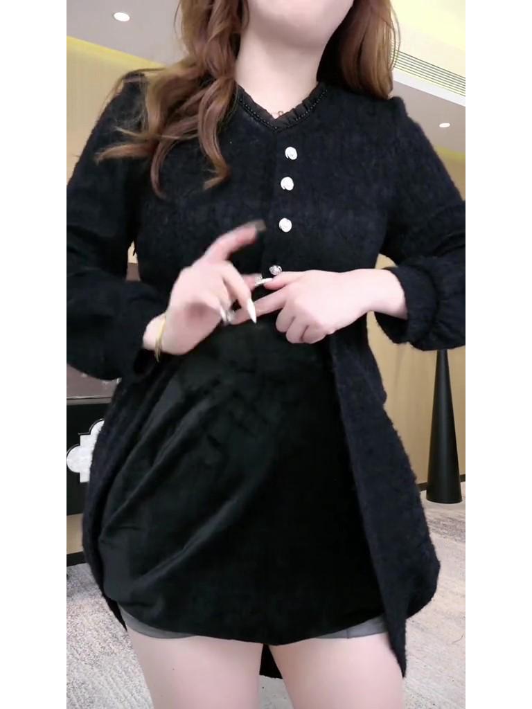 New Spring Fashion French Style Slimming Dress for Plus Size Middle-Aged Women