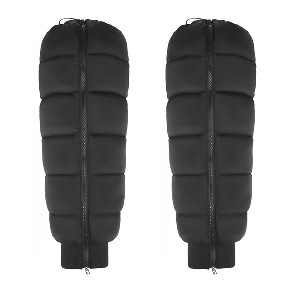 Motorcycles Windproof Leg Gaiter For Winter 27in Detachable Waterproof Down Pants With Warm Short Plush For Moto Equipment