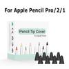 8Pcs Silicone Nib Cover For Pencil Pro 3 2 1 Tip Case Sleeve For Pencil 3 USB C 2nd Gen Cases Stylus Pen Nib Capa