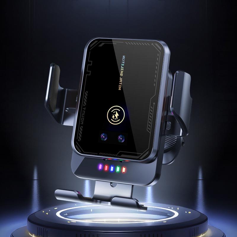Universal Car Wireless Charger & Phone Holder with Automatic Clamping for Air Vent