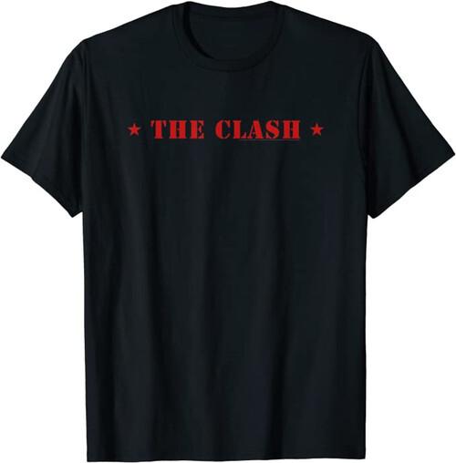 The Clash Logo with Stars TShirt Unisex T-Shirt XL