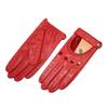 Goatskin Driving Driver Leather Gloves Women's Thin Outdoor Motorcycle Riding Fashion Hollow Rivet Spring Summer