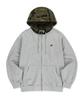 Brownbreath Tag Camo Block Hood Zip Up - Melange Gray