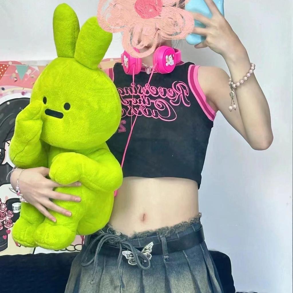Funny despise rabbit creative niche friendly gestures rabbit plush toy doll doll gift men and women