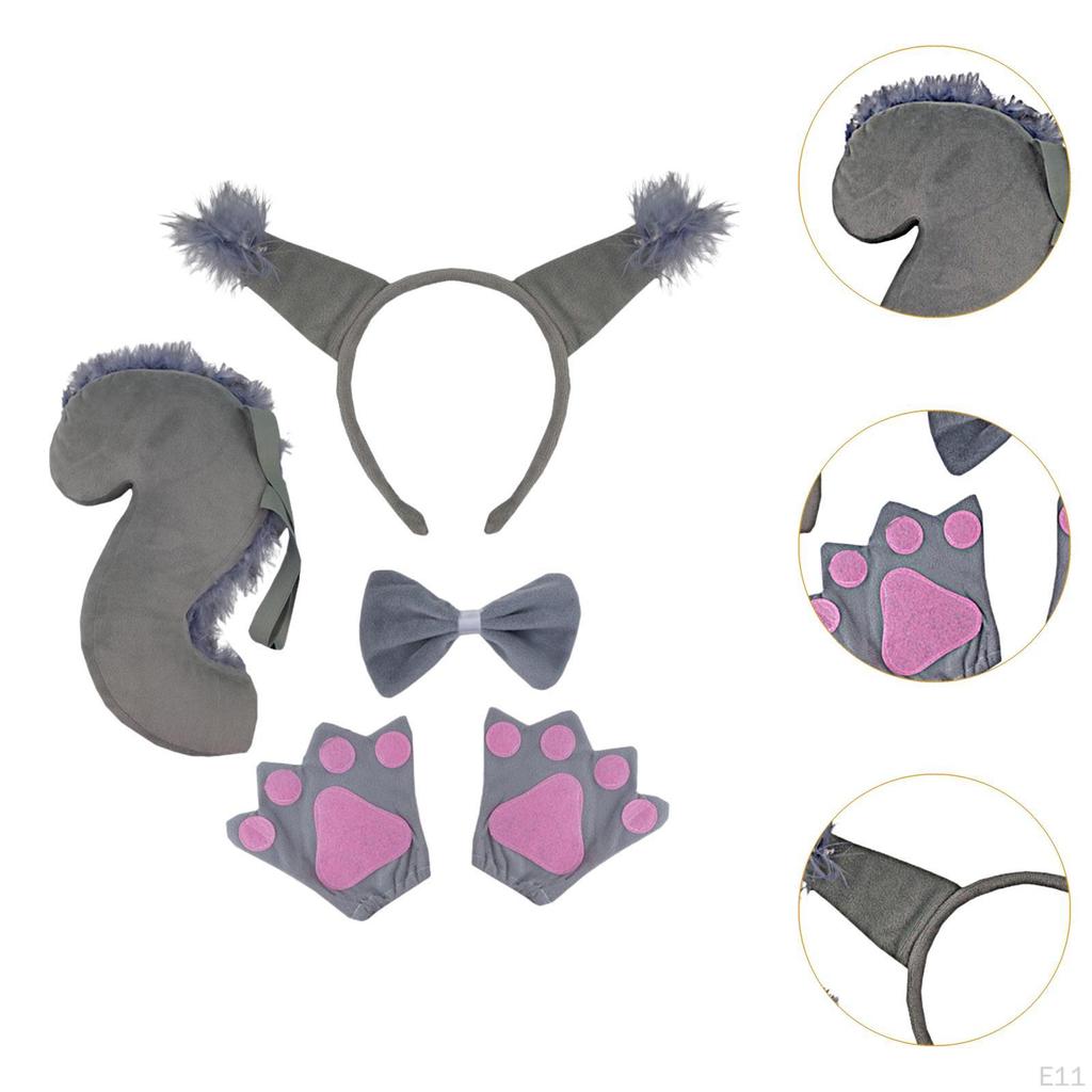 Tierkostüm-Zubehörset für Halloween-Feiern