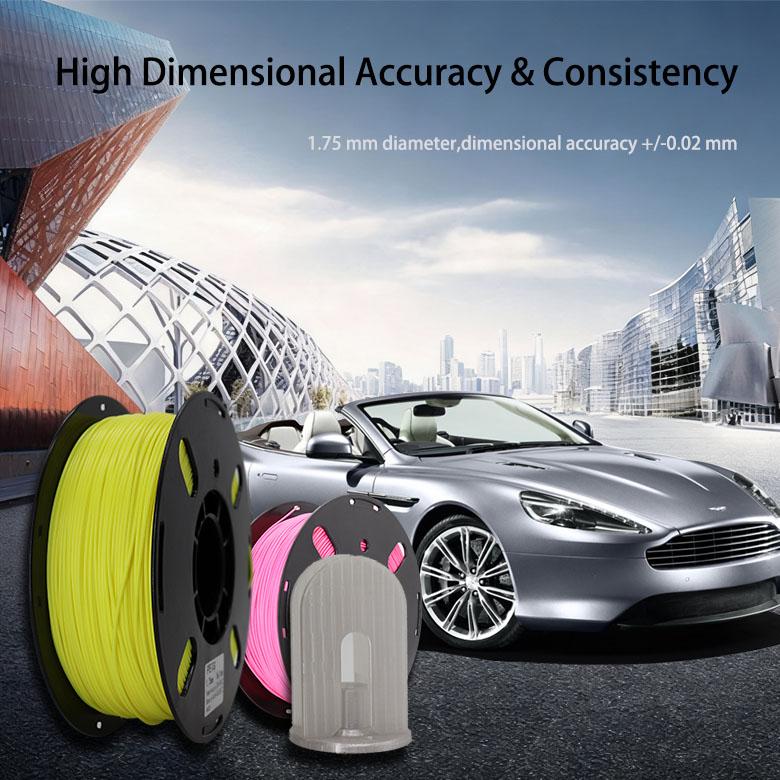 PRINTROO High Speed High Toughness Filament No Warping FDM Filament Matte Finish Petg HF Filament 3D Printing Supplies