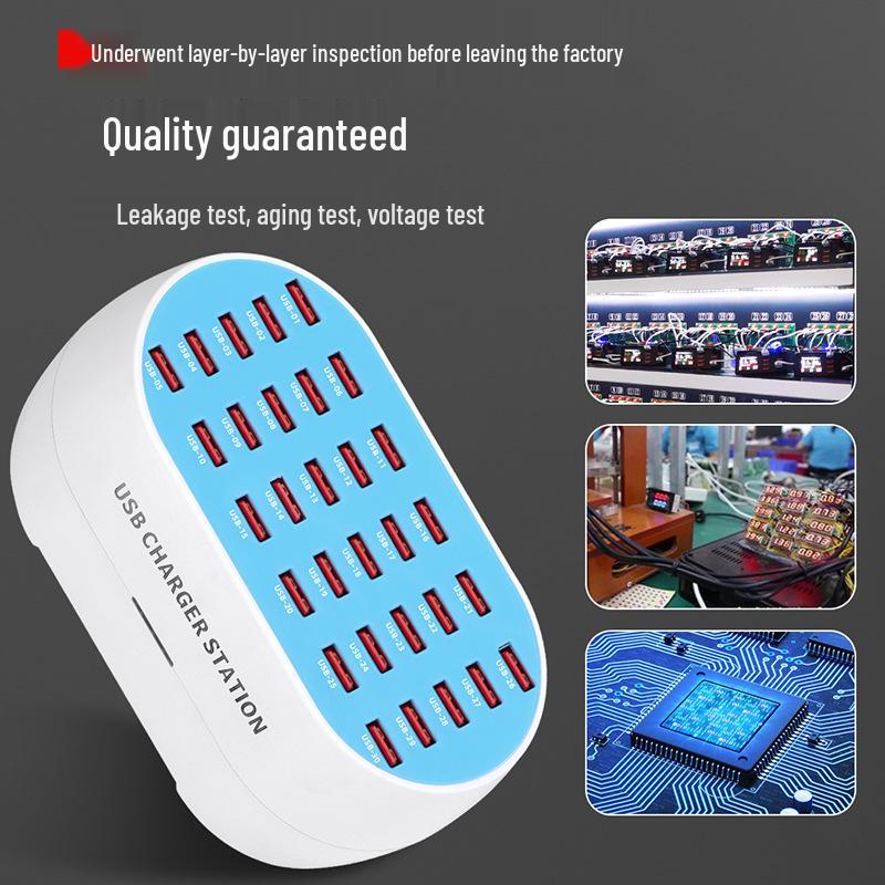 High-Power 160W Multi-Port USB Smart Charger: 30, 24, 18, 12-Port Options