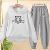 Children's 3-12Yrs Tiger print Pullover Hoodie Boys Girls Toddler Sweatshirt+Trousers Casual Fashion Charming Sports Jogging Set