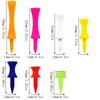 New 70Pcs Golf Tees Plastic Unbreakable Mixed Sizes 7 Colors Golf Practicing Tees