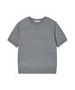 Jeunesse Quoi [Essential] Cashmere Light Short Sleeve Crew Neck_Melange Grey