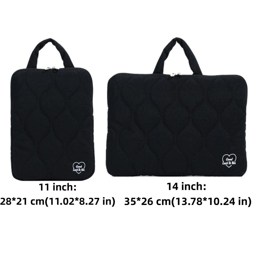 Stylish Handle Style Laptop Sleeve Sweet Simple Computer Handbag Lightweight Portable Laptop Bags School