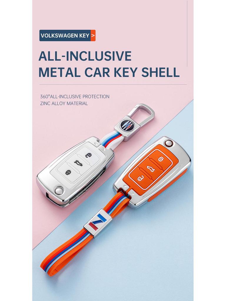 Volkswagen Key Case for Sagitar, Bora, Tiguan, Tayron, Passat, Jetta, Lavida, and Lingdu Models