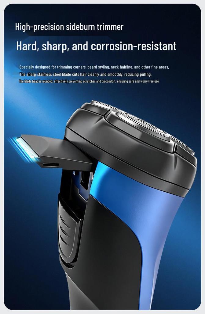 Rechargeable Electric Shaver and Beard Trimmer for Men