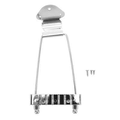 Guitar Trapeze Bridge 6 String Jazz Guitar Tailpiece Replacement Metal with Screws