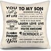 To My Bonus Daughter Gift Ideas Throw Pillow Covers for Bonus Daughter from Bonus Mom Bonus Dad Birthday Graduation Thanksgiving