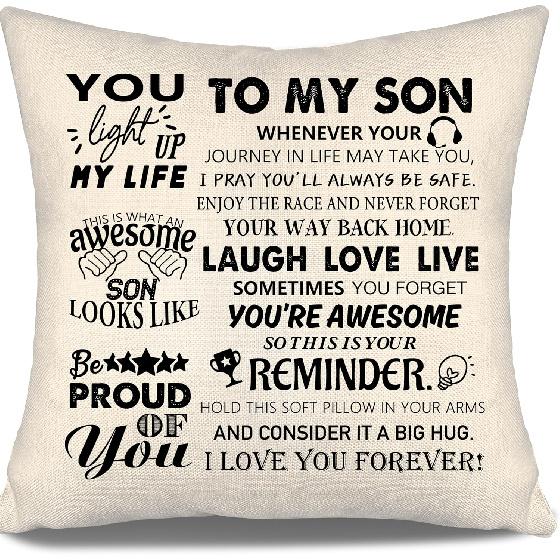To My Bonus Daughter Gift Ideas Throw Pillow Covers for Bonus Daughter from Bonus Mom Bonus Dad Birthday Graduation Thanksgiving
